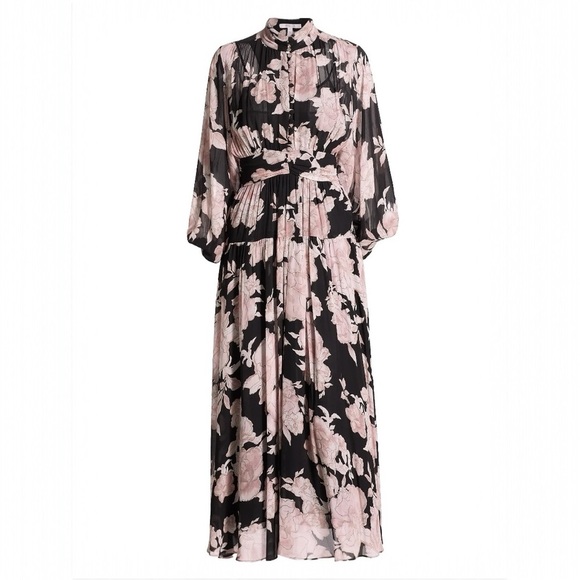 DEREK LAM 10 CROSBY Jolie Floral Dress - NWT - Sz 0 - MSRP $650 - Picture 1 of 4